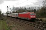 101 009 schiebt am ...  Florian B�ttcher 10.03.2008
