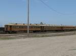 Drei �ltere Personenwagen in einem G�terbahnhof der Union Pacific in ...