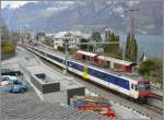R7853 mit RBDe 560 verl�sst M�hlehorn Richtung Chur. (10.03.2008)  ...