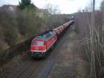 BR 232 mit Zugen 232 690-8 konnte am 11.03.08 in Dankmarshausen auf der Kali-Bahn Heringen(Werra)-Gerstungen abgelichtet werden. Diese nur ca. 16 Kilometer lange Anschlu�strecke erfreut sich eines regen G�terverkehrs.  