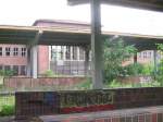 schwarze-pumpe Der ehml. Bahnhof von Schwarze Pumpe mit den erhaltenen Gleisanlagen, Juli 2007 (Sicht vom ehml. Gleis 5)