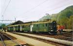 bde-4-4 OeBB-BDe 4/4 mit Leichtstahlwagen beim Triebwagentreffen in Bauma im Oktober 2006.Hinweis: Gescanntes Foto.