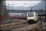 ES 64 U2-028 zog am 08.03.08 den Winner durch den ...
