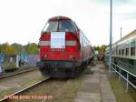 br-219-dr-119 Abschied vom U-Boot, Oktober 2003, Pendelfahrten zwischen Weimar Bhf und Weimar Bw
