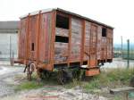 Alter gedeckter G�terwagen beim ...  Arnulf Sensenbrenner 13.03.2008