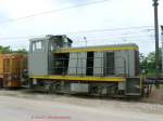Locotracteur, Hersteller: Decauville, Baujahr: 1963.
Kieswerk Ambronay mit aktivem Schienenanschlu�.
08.06.2007
 ...