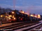 Die Chemnitzer 50 3648-8 steht am fr�hen Abend des 23.12.2007 ...