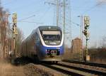 NWB VT0012 der RB43 (Talent BR643 der NordWestBahn) am 04.03.2008 ...