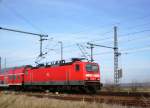 143 178 hat am 15.03.2008 Dienst auf der KBS 595 ...
