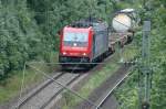 482 043 der SBB-Cargo am 12.06.07 auf der S�dringstrecke M�nchen ...