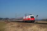 1116 087 (EM - Polen) mit OEC 563 vor Bernau ...
