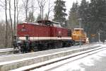 Die Schneefr�se kehrt vom Brocken zur�ck, Zuglok ist 199 874. ...