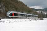 ET23003 f�hrt duch das Winterliche Sauerland als ABR99645 (RE16 Ruhr-Sieg-Express ) ...