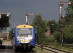 VT 411 der WEG im Leiheinsatz bei der NOB. Dieser ...