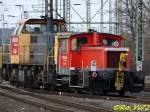 Theo (Railion 6463) und sein Hund (335 013-9) ;-) Witten ...