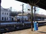 Bahnhof Schwarzenberg/Erzgeb. Schon fast historisch! Die �berdachung am Bahnsteig 3/4 ...