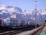 Ehemalige Tram der Z�rcher Verkehrsbetriebe verbrachten dieses Wochenende in Buchs ...