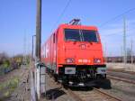 HGK Hafen - Und Guterverkehr Koln 185 528-4 am 31.01.2008 im Bahnhof Guben