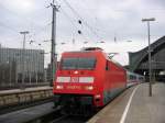 Bild 400: 101 077-6 mit einem Inter City am 27.03.2008 ...