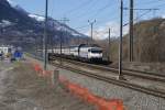 re-460-werbeloks Re 460 101-9 mit dem IC 816 am 29.3.08 zwischen Brig und Visp.