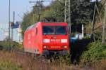BR 145 145 027 f�hrt zur �bergabe in den E+H Bereich Oberhausen. 07.10.2007