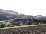 schwarzenberg-erzg-museum Einen Tag darauf fuhr sie, ebenfalls mit einem Charterzug, �ber mehrere Br�cken in den Bahnhof Markersbach, 30.M�rz 2008.