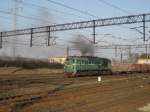 st44-m62 ST44-1104 von der PKP f�hrt mit einem G�terzug durch Bydgoszcz Wsch�d (Bromberg Ost).