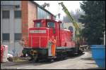 BR 363 363 110-8 auf Rangierfahrt bei den Schw�bischen H�tten-Werken (SHW) in Wasseralfingen.