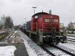 294 753 mit G�terzug am 25.3.2008 in Hirschau.  ...