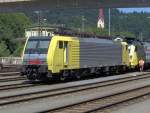 Eine E / BR 189 steht mit einem Brennerzug Richtung ...