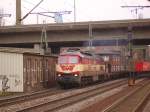 Eine EVB-Ludmilla donnert durch Hamburg-Harburg. 28.03.08  ...