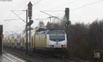ME 80946 mit Schublok ME 146 02 bei der Durchfahrt ...