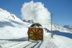 Xrot d 9213 am 31.01.1998 kurz vor Ospizio Bernina - ...