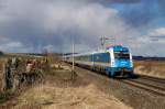 183 003 (Arriva) mit Alx 454 vor Ergolding (05.03.2008) ... 183 003 (Arriva) mit Alx 454 vor Ergolding (05.03.2008) ...