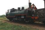 Tenderdampflok No.4 der Museumsbahn Lovisa-Wesij�rvi am 16.07.2000 in Minki�  ...