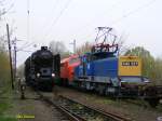 424 247, V42 527 und M61 006 bei Budapest-R�kosrendező am ...
