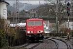 155 095 durchf�hrt mit dem CSQ 60062(?) AUDI-EXPRESS die Kurve ...