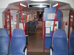 Ein Innenraum eines Regioshuttle, hier die Variante der S�d Th�ringen ...