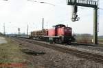 DB 294 117-7 am 07.03.2008 in Niederschopfheim  ...