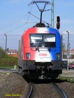 1116 056-1 Rum�nien in Sopron.
10.04.2008.   ...