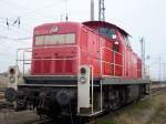 290 524 ist als Rangierlok auf dem Bahnhof Mukran t�tig.Hier ...
