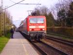 143 211-1 erreicht mit der RB nach Itzehoe Prisdorf. 13.04.08 ...