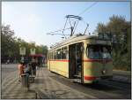 Die Stra�enbahnlinie 712 der Rheinbahn verbindet D�sseldorf mit der Nachbarstadt ...