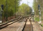 Streckenimpressionen zwischen Westerholt und OB-Osterfeld w�hrend der Ruhrgebietssonderfahrt am 12.04.2008 ...