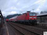 Ein Regionalzug f�hrt in ...  Ulrich Slovig 20.04.2008