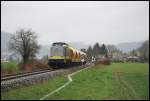 203 507 ist mit dem Josera unterwegs in Richtung Blaubeuren. ...