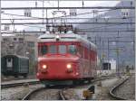 rote-pfeile RAe 4/8 'Churchillpfeil' in der Abstellanlage Chur. (09.04.2008)