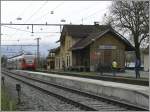 br-4024 Der von den �BB betriebene Bahnhof Nendeln im F�rstentum Liechtenstein mutet an wie ein Museumsbahnhof. (14.04.2008)