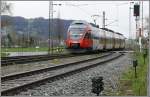 br-4024 4024 004-6 verl�sst Nendeln im F�rstentum Liechtenstein Richtung Feldkirch. (14.04.2008)