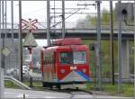 BDeh 1/2 von Walzenhausen hat die Talsohle erreicht und f�hrt ...